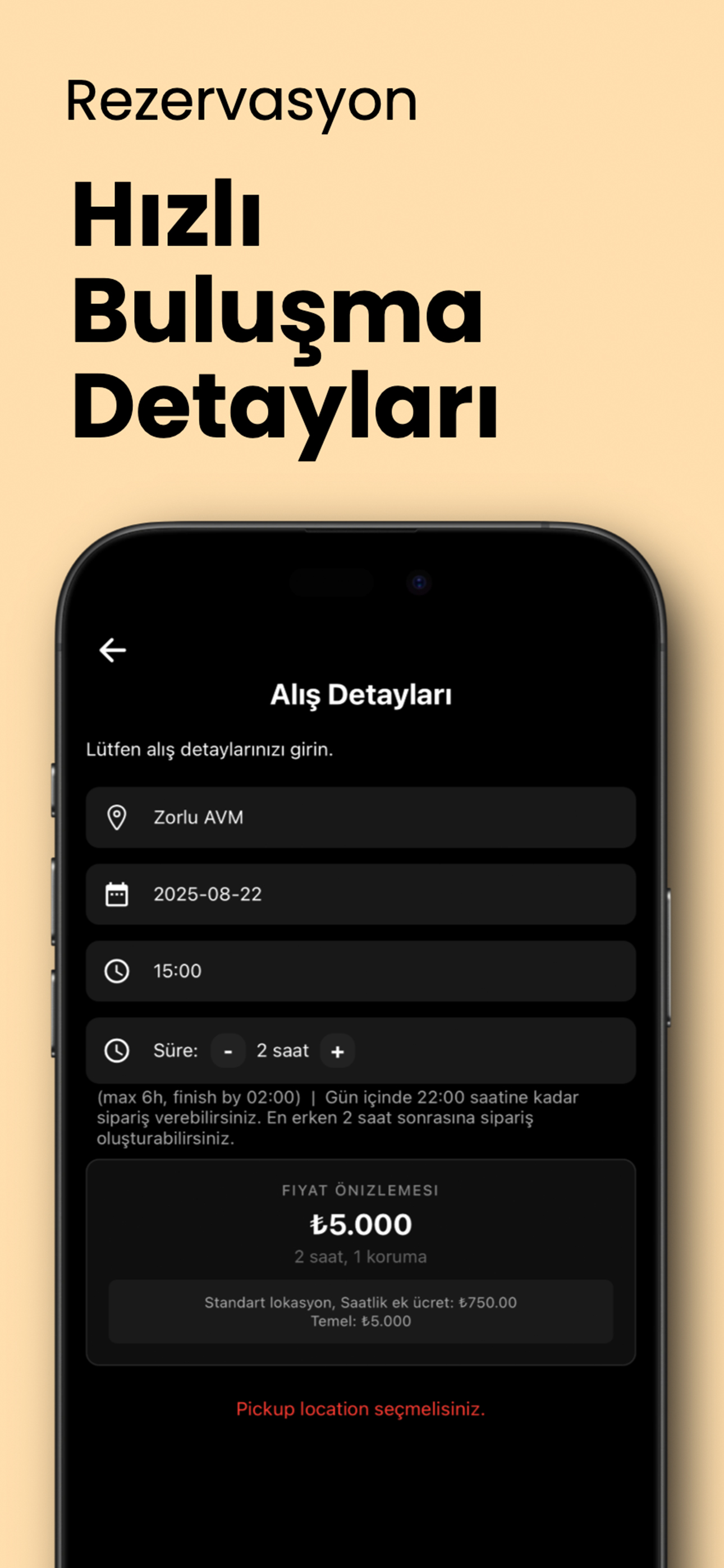 Dur Yanımda Uygulaması - Profil Yönetimi